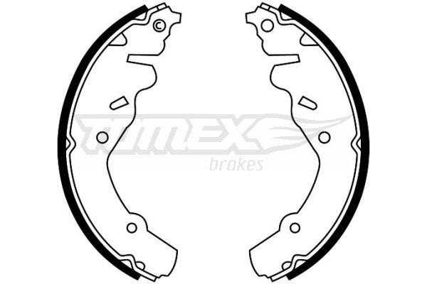 TOMEX BRAKES Bremžu loku komplekts TX 22-42